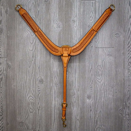 Cowboy breast strap running w brass hdwr - Genuine Billy Cook