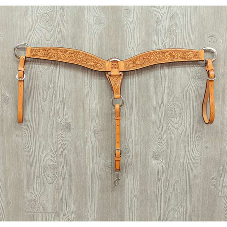 Pro calf roper breast strap hand tooled sheridan ss hardware - Genuine Billy Cook