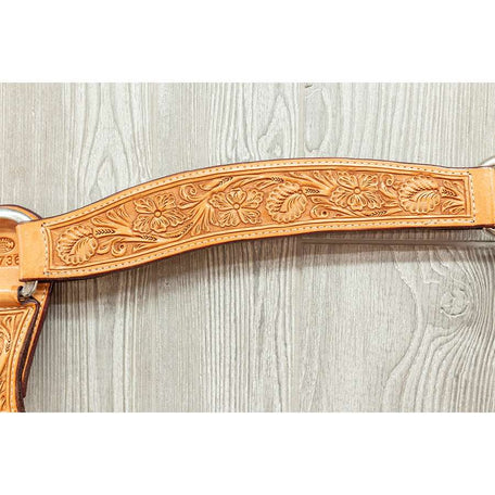 Pro calf roper breast strap hand tooled sheridan ss hardware - Genuine Billy Cook