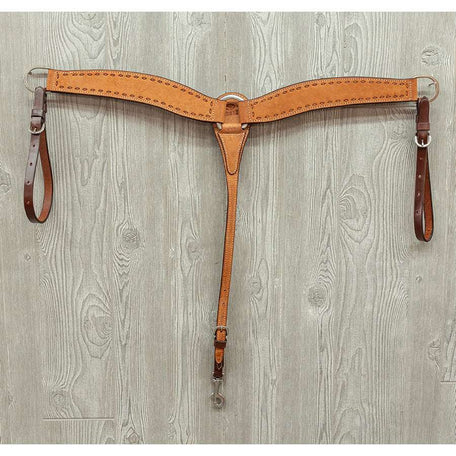 Roper breast collar, wso, buckstitch - Genuine Billy Cook