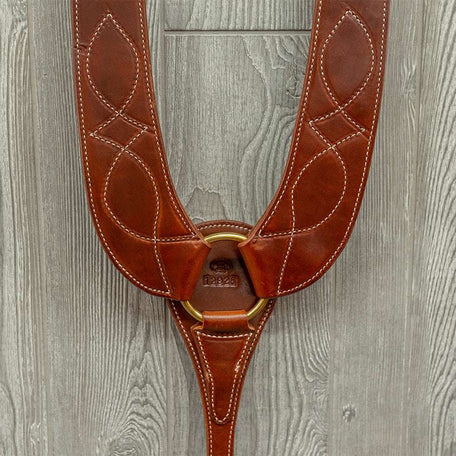 Buckaroo breast strap plain w/ brass hardware - Genuine Billy Cook