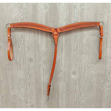 Breast strap, 1-7/8" barrel racer hand tld. Floral - Genuine Billy Cook
