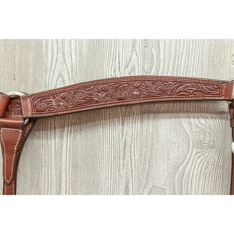 Sheridan tooled breast strap w/ss hardware - Genuine Billy Cook