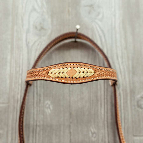 Headstall - 3/4" Braid - White Lace - Genuine Billy Cook