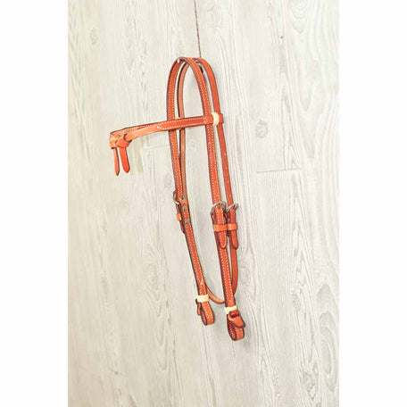 Crossover Headstall - Plain W/Ss Hrdwre & Buttons - Genuine Billy Cook