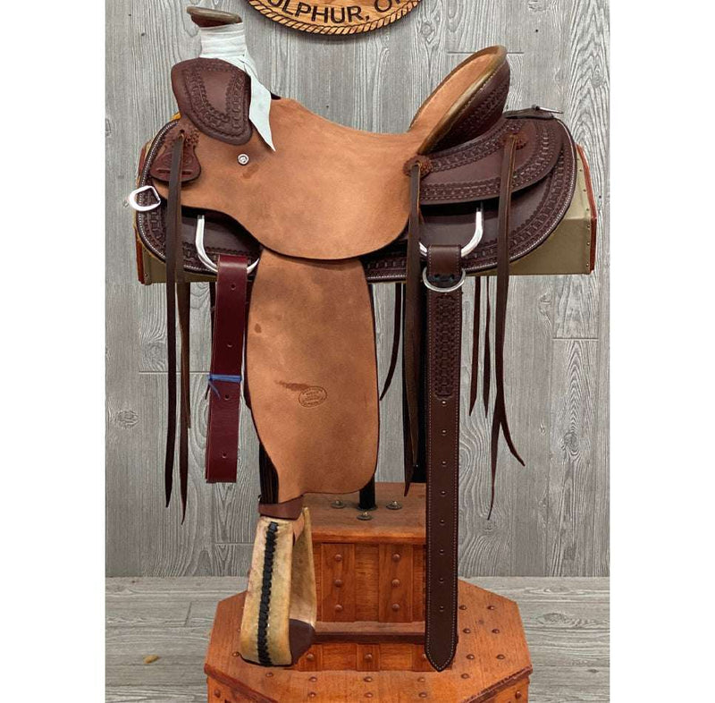 Mule Saddle Wso S & F, Waffle Border - Genuine Billy Cook 