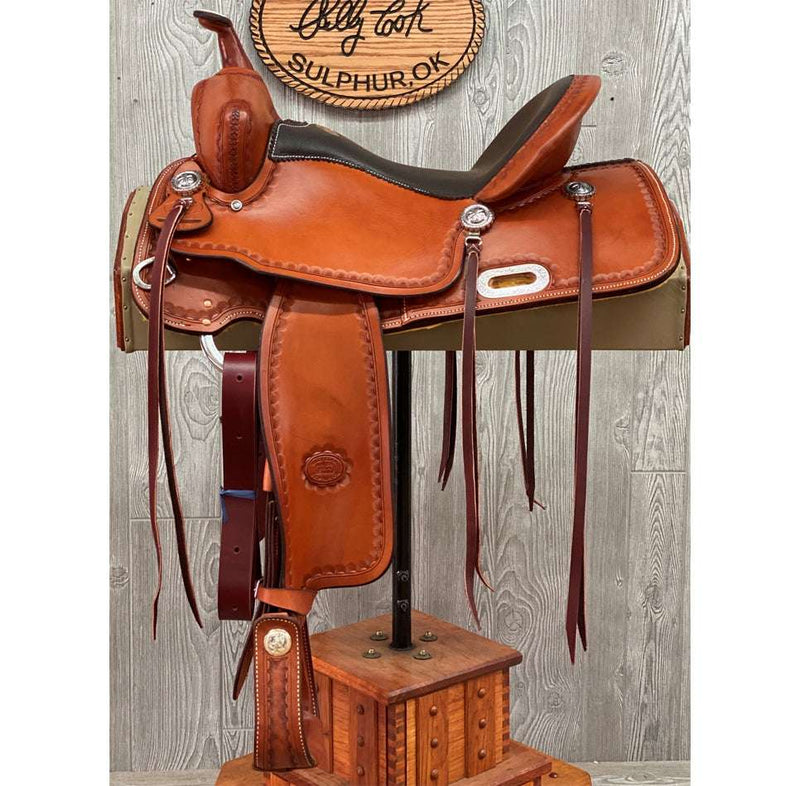 Cj Trail Saddle Border Stamped - Genuine Billy Cook 