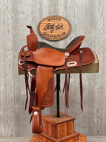 Trail Saddle, Basket, Leather Horn, In Skt.rig. - Genuine Billy Cook 