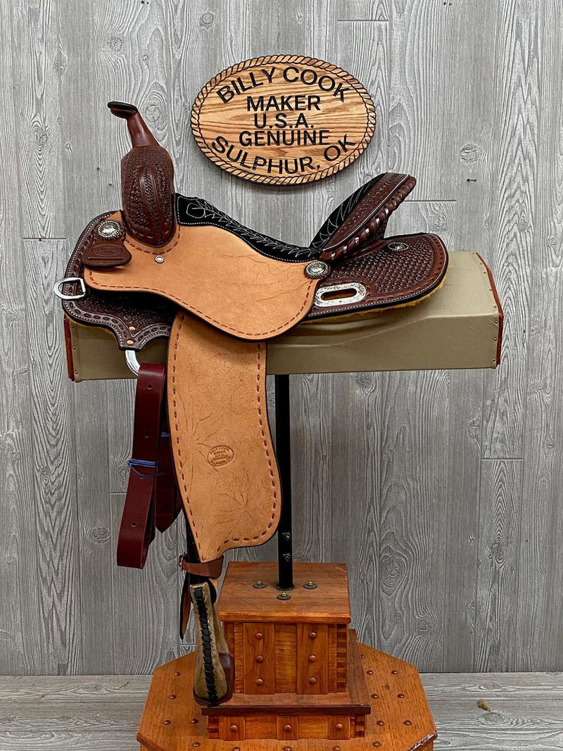 9 HIGH BARREL, BUCKSTITCH BORDER & CRAZY TOOL - Genuine Billy Cook 