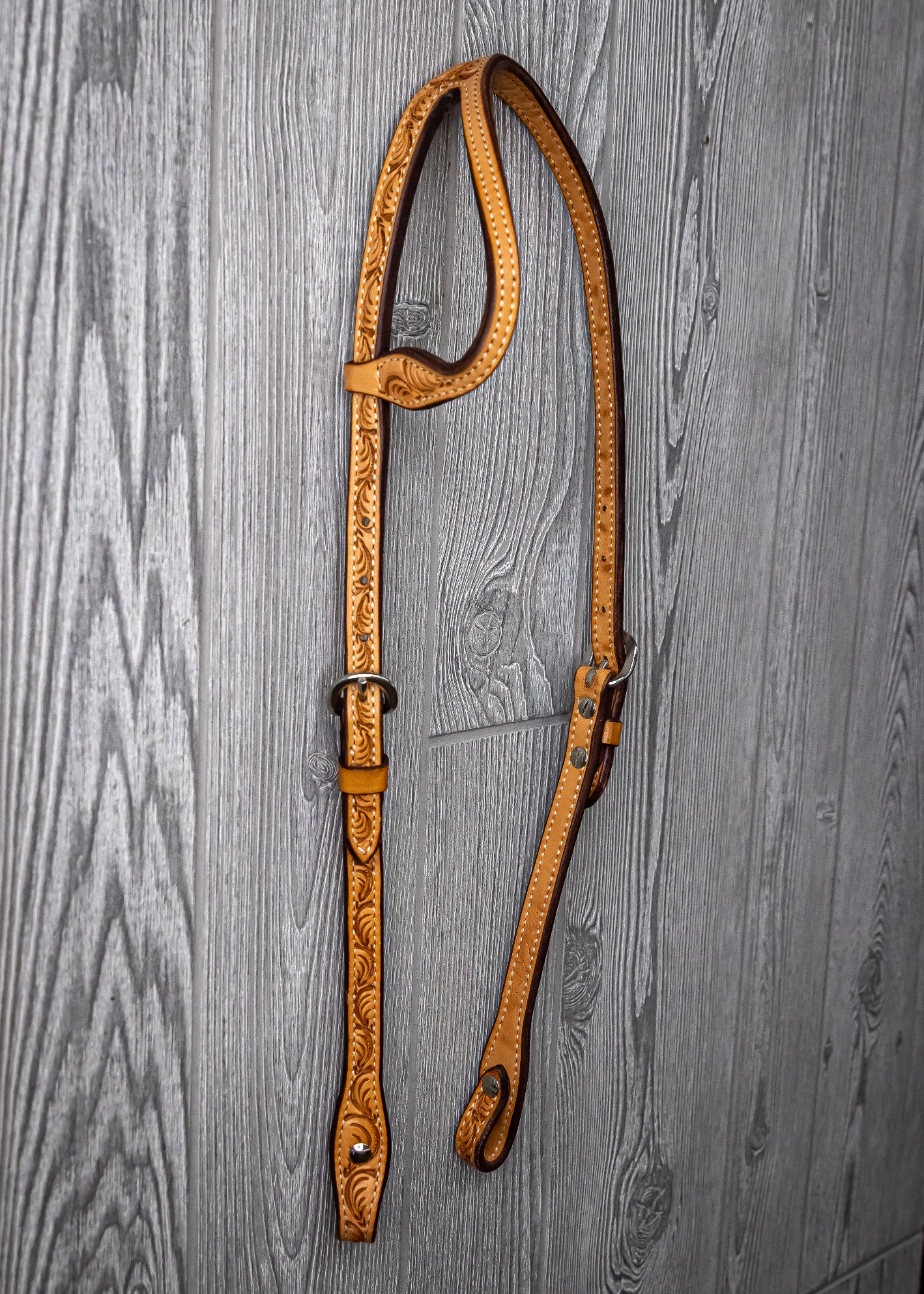 Headstall One Ear Floral - Genuine Billy Cook 
