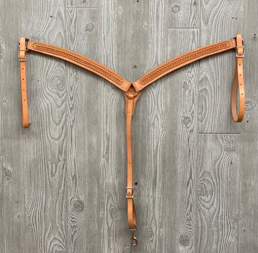 Breast strap waffle border w/n hdwr - Genuine Billy Cook 