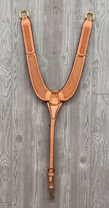 Buckaroo breast strap basket - w/ brass hdwr - Genuine Billy Cook 