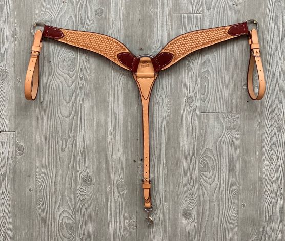 Breast strap, basket, 4 strap w/ss hdwr - Genuine Billy Cook 