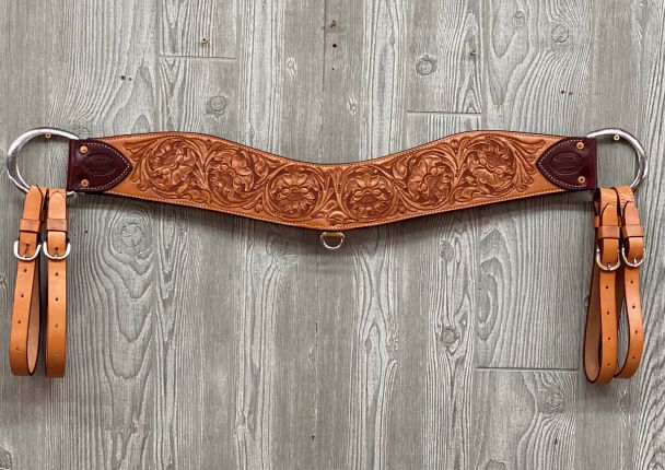 Breast strap, 4-1/2" extra heavy steer tripper flor. - Genuine Billy Cook 