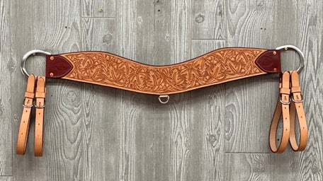 Breast strap, 4-1/2" extra heavy steer tripper t.oak - Genuine Billy Cook 