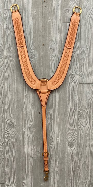Cowboy breast strap waffle brass hdwr - Genuine Billy Cook 