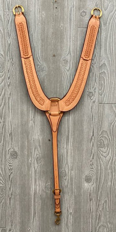 Cowboy breast strap waffle brass hdwr - Genuine Billy Cook 