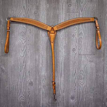 Spotted breast strap w/ ss hardware basket - Genuine Billy Cook 