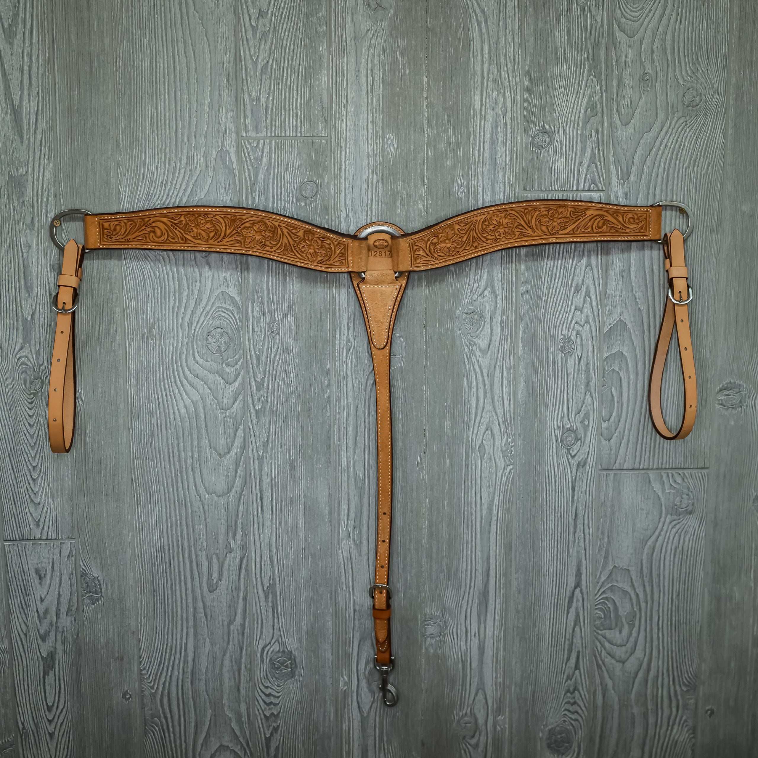 Roper breast collar, wso, floral - Genuine Billy Cook 