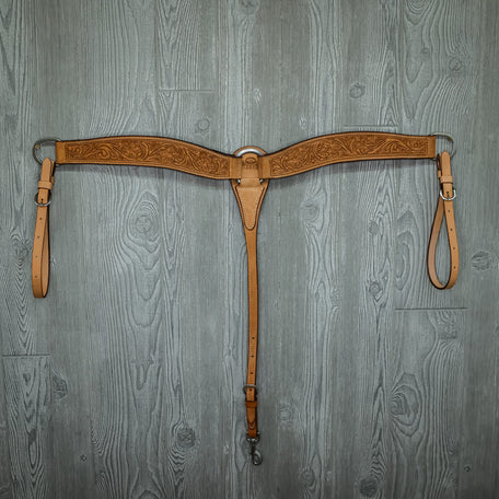 Roper breast collar, wso, floral - Genuine Billy Cook 