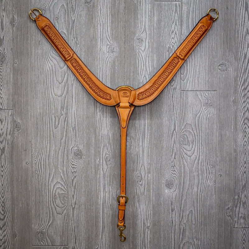 Cowboy breast strap running w brass hdwr - Genuine Billy Cook 