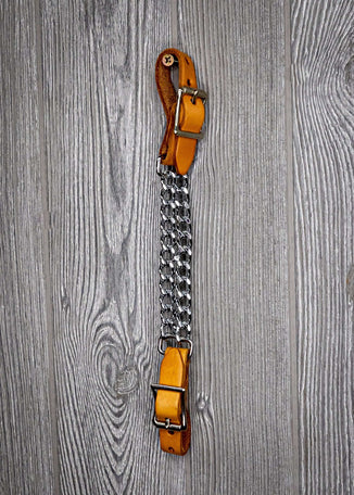 Flat Twisted Curb Chain W/ Straps - Genuine Billy Cook 