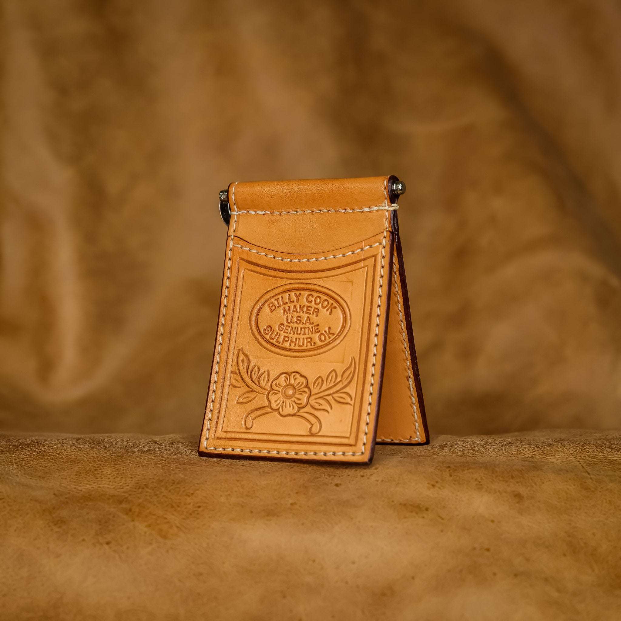 Cooked Wallet Small Flower Pattern Leather Wallet – Genuine Billy Cook
