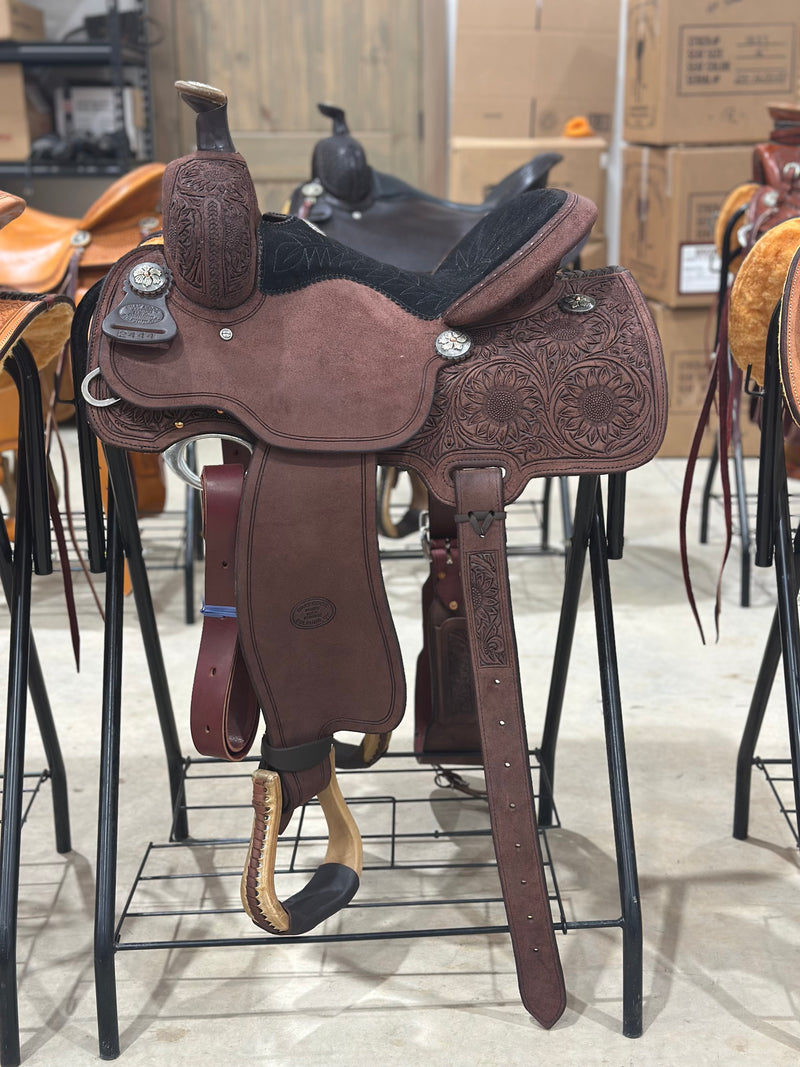 14” All Around Saddle 2444 - Chocolate Finish