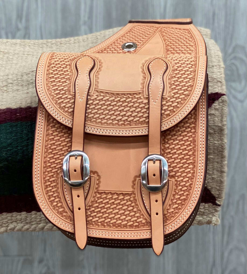 Saddle Bags Basket Stamped Border - Genuine Billy Cook 