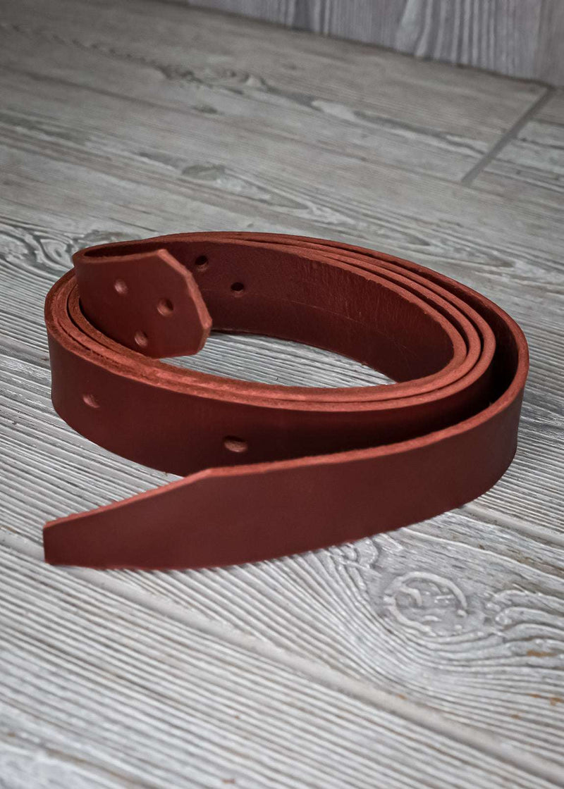 Burgundy Latigo Tie Strap 1 3/4" Wide - Genuine Billy Cook 