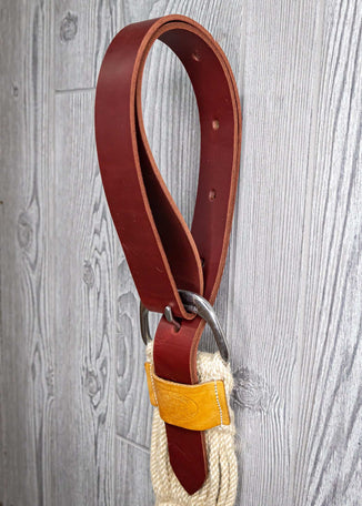 2" Burgundy Latigo 1/2 Breed Off Strap - Genuine Billy Cook 