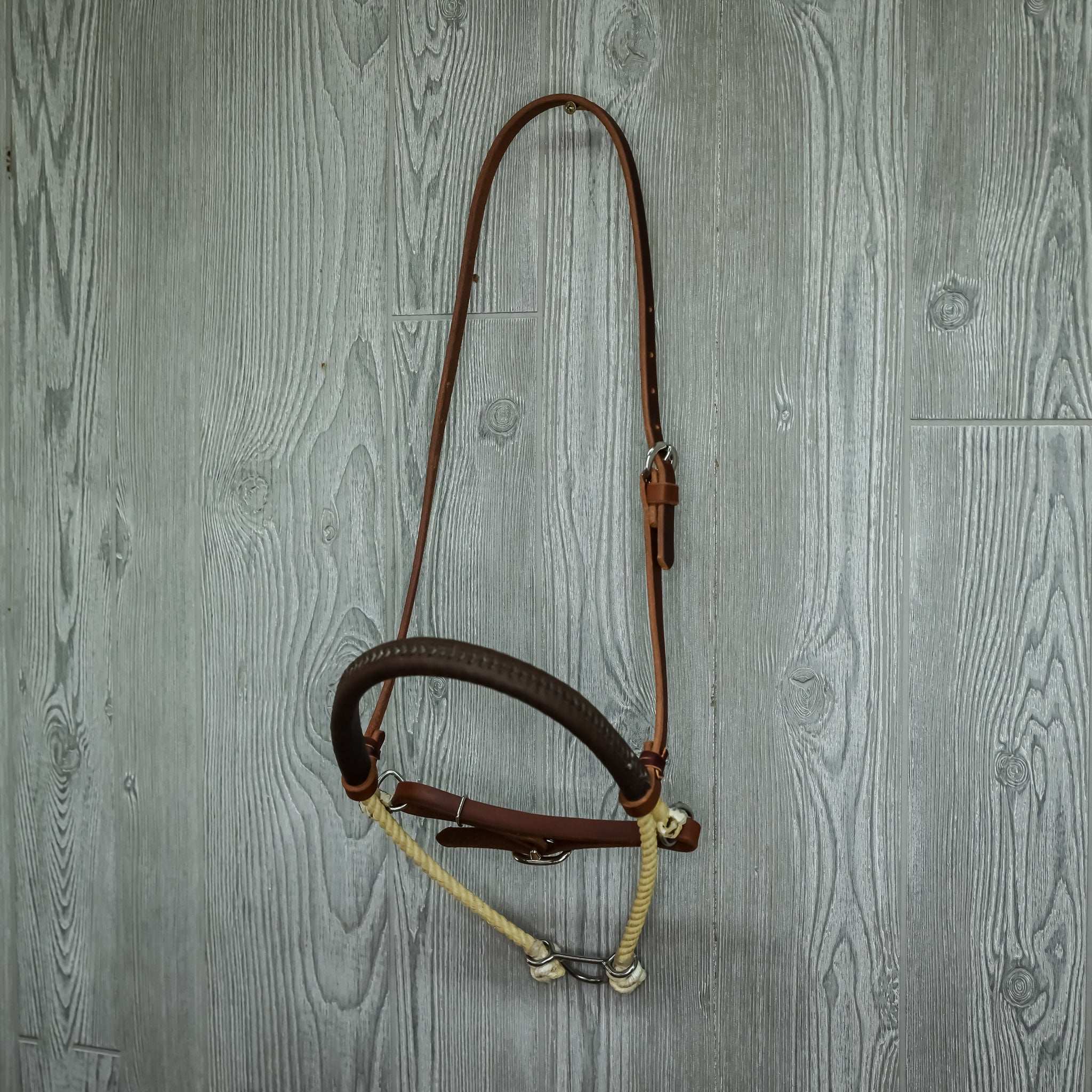 Leather Noseband W/ Caveson - Genuine Billy Cook 