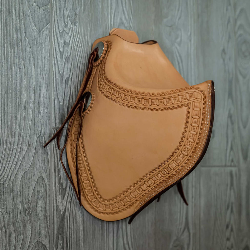 Tapaderos Border Stamped Waffle Or Running W - Genuine Billy Cook 