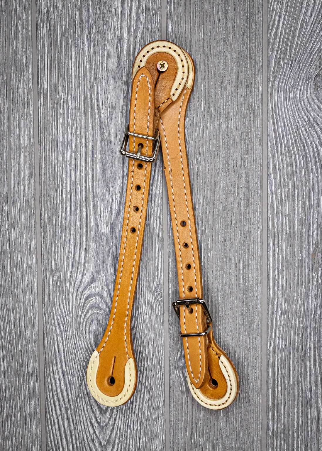 Spur Strap, Single Ply W/ Rawhide Covered Ends - Genuine Billy Cook 