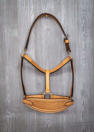 Leather Wide Nose Band Halter - Genuine Billy Cook 
