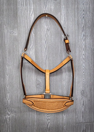 Leather Wide Nose Band Halter - Genuine Billy Cook 