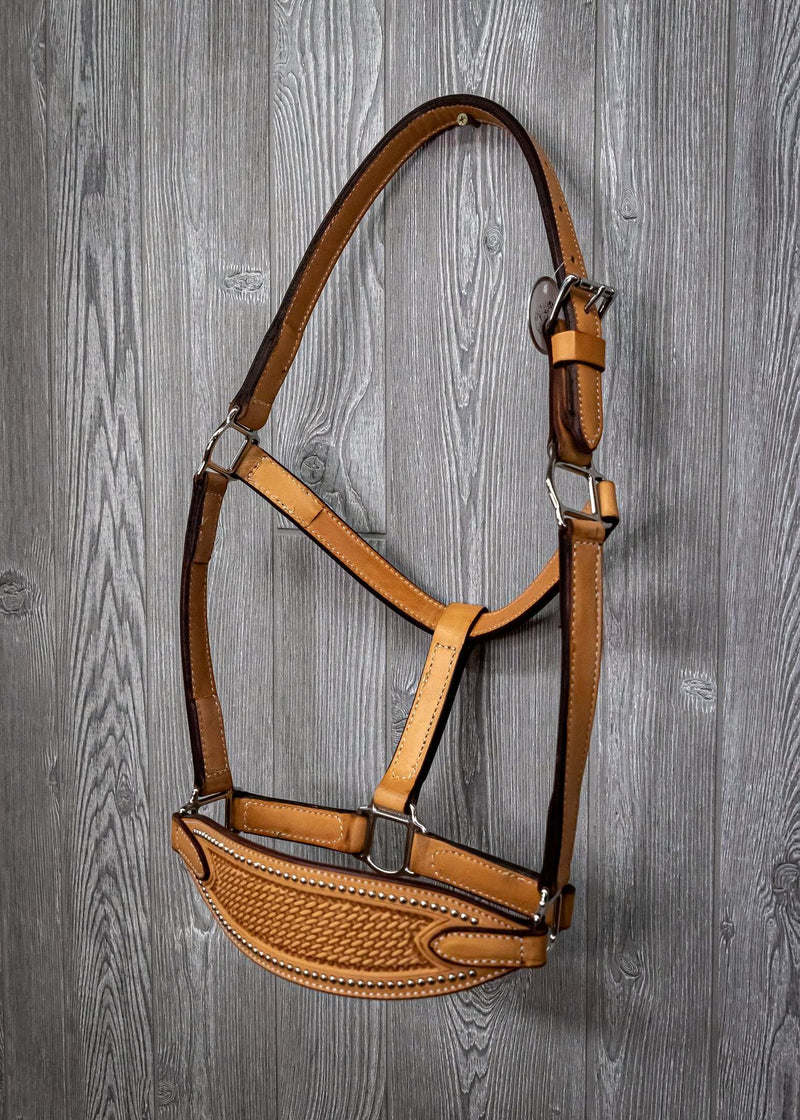 Leather Wide Nose Band Halter - Genuine Billy Cook 