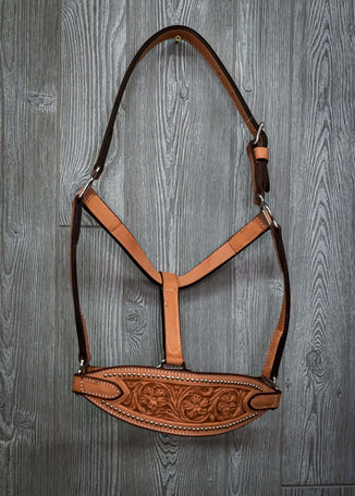 Leather Halter Wide Nose Band Sheridan With Spots - Genuine Billy Cook 