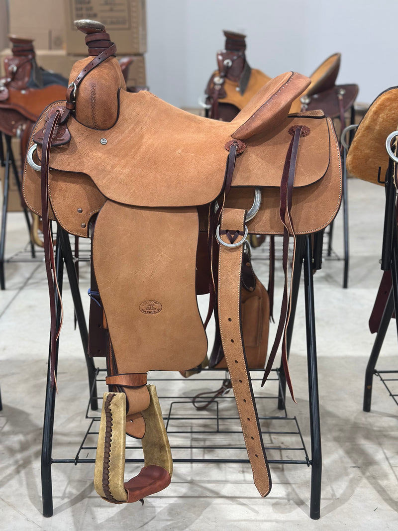 15” WJ Ranch Roper Saddle 2485 - Hot Oil Finish