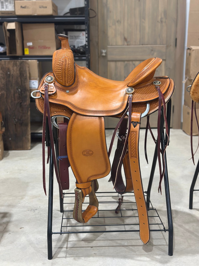 16” Tipton All Around 1733 Saddle - Golden Finish