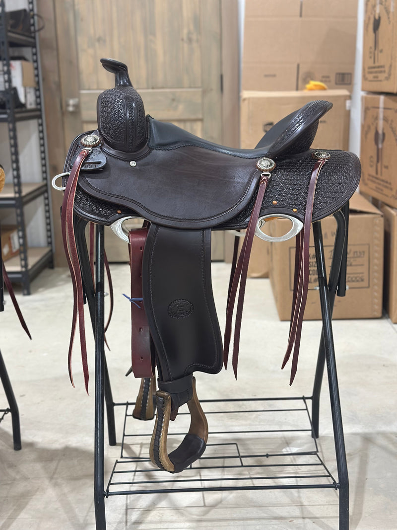 16” BW Trail Saddle 1991 -chocolate finish w/ impact gel seat
