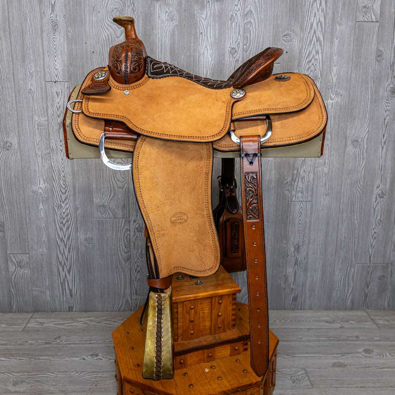 Oy Roper 1/8 Floral W/ Braided Border, Double Rigging, Close Contact - Genuine Billy Cook 