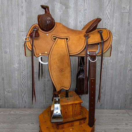 Tucson Rancher 1/8 Bones Stamp W/ Rope Border, Seat Rigging - Genuine Billy Cook 