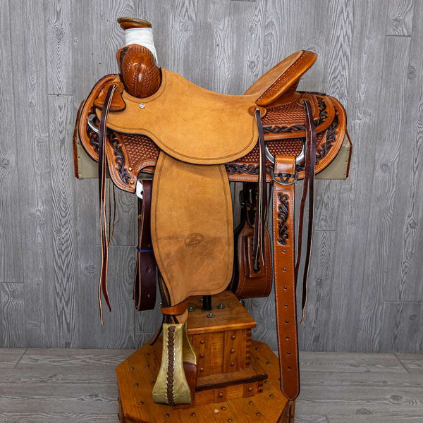 Collier De Poitrine Western En Cuir BILLY COOK – Forme Y – Très Bon état
