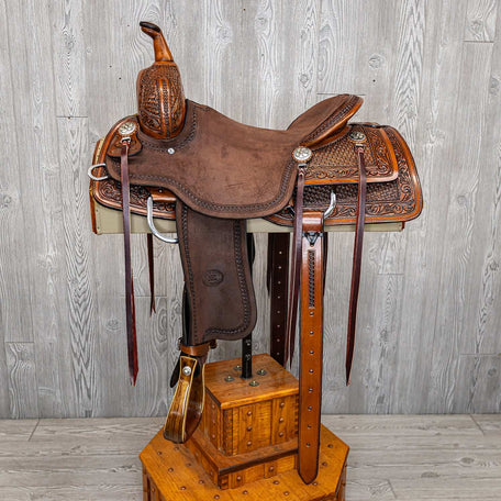 Pro Cutter 1/2 Breed Crazy Stamp, W/ floral Border, Double Rigging, Close Contact - Genuine Billy Cook 