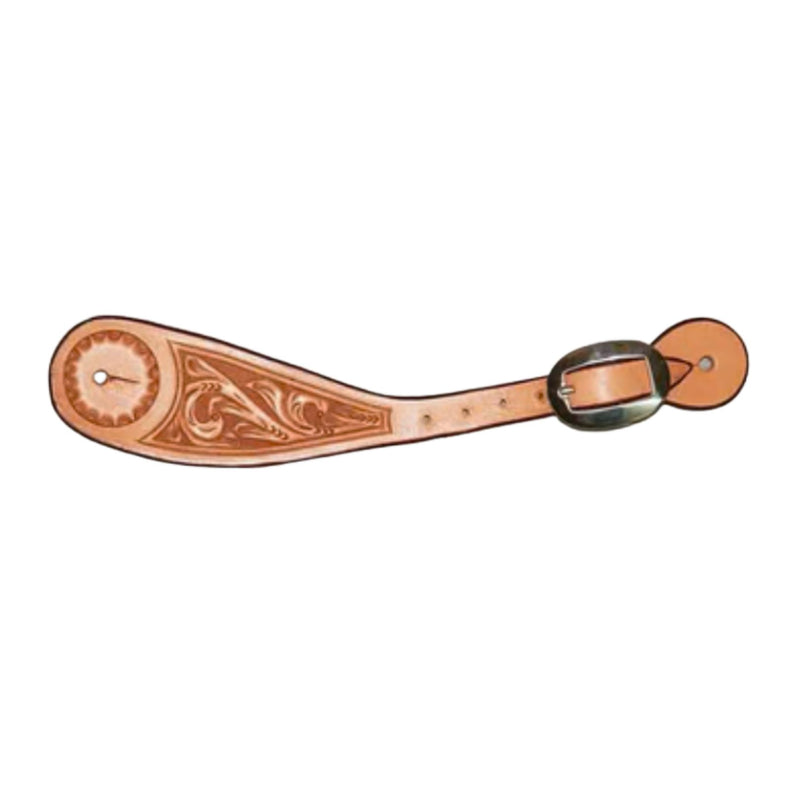 Hand Tooled Cowboy Spur Strap - Genuine Billy Cook 