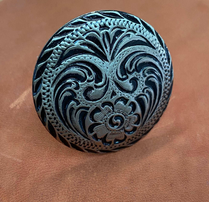 Flat Floral Conchos - Genuine Billy Cook 