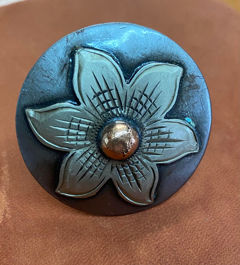 Silver Flower Conchos - Genuine Billy Cook 