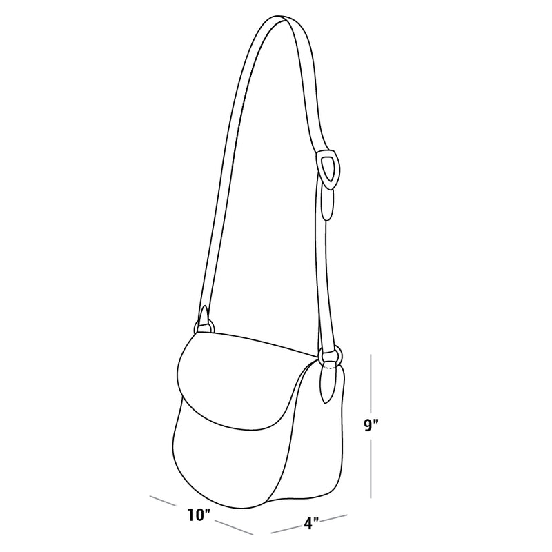 Custom Handbag: Saddle Cross Body Handbag - Genuine Billy Cook 