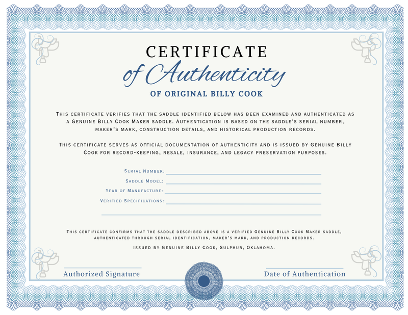 Certificate of Authenticity